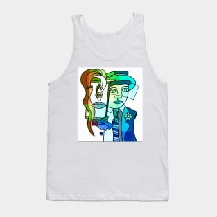 portrait cubism Tank Top